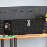 Kutija za pohranu crna 70 x 31 x 27 cm aluminijska