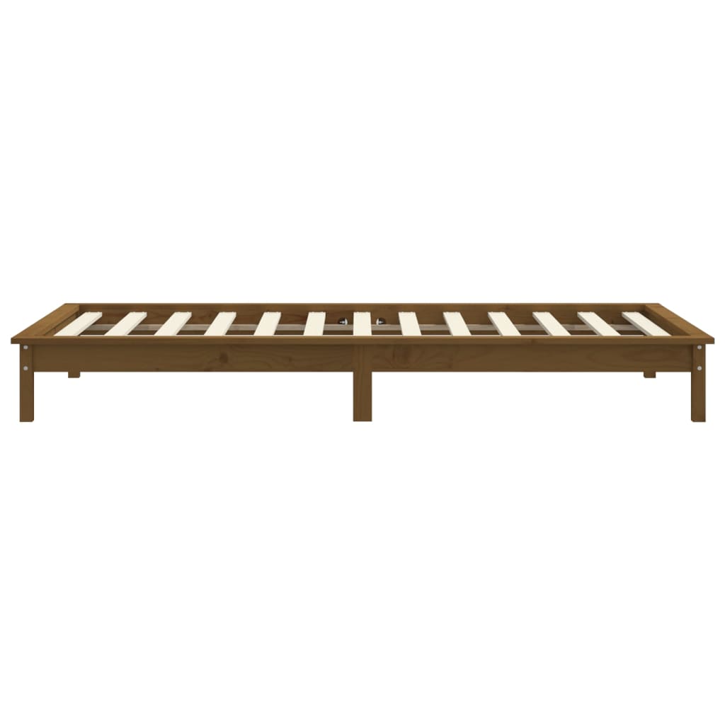 Okvir za krevet boja meda 90 x 200 cm od masivne borovine