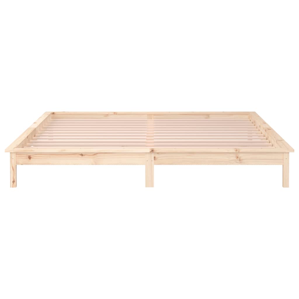 LED okvir za krevet 160 x 200 cm od masivnog drva