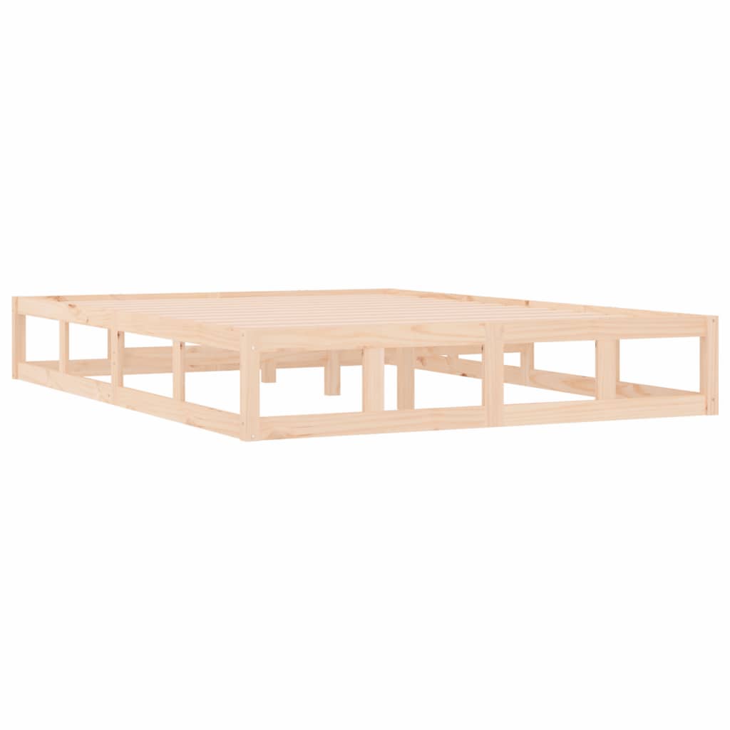 Okvir za krevet 140 x 200 cm od masivnog drva