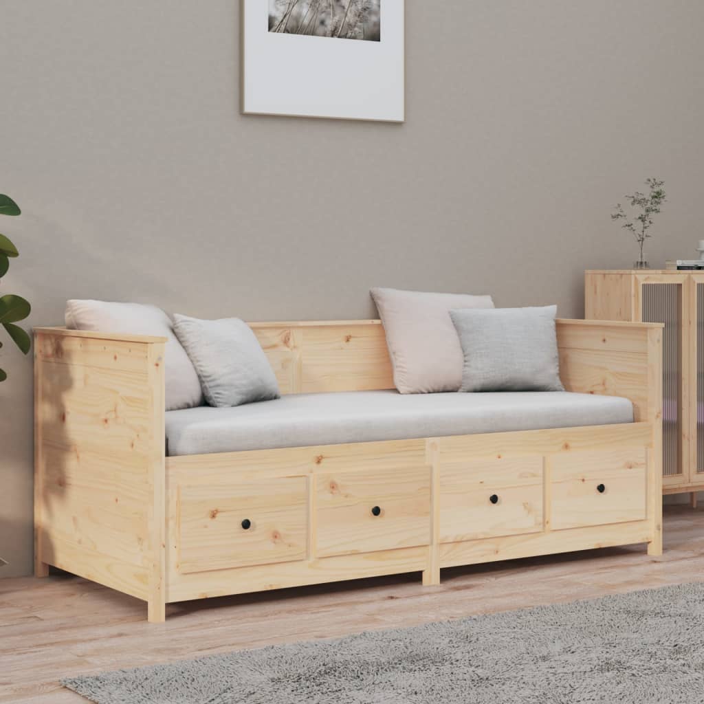 Dnevni krevet bez madraca 90 x 190 cm od masivne borovine