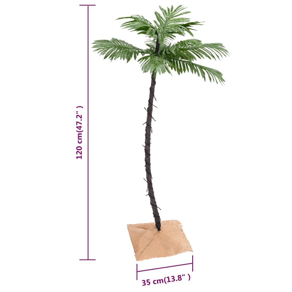 LED palma topla bijela 72 LED žarulje 120 cm