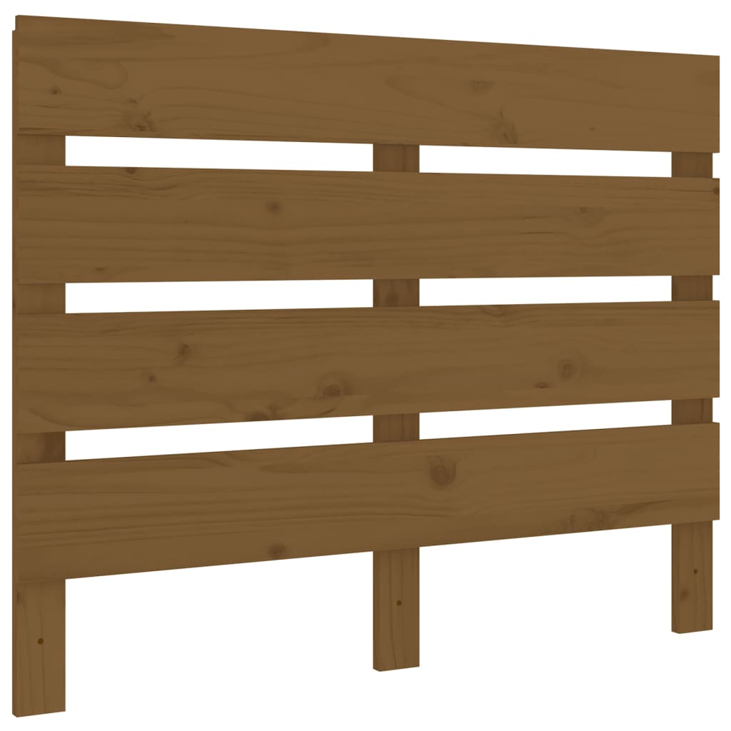 Uzglavlje smeđa boja meda 100 x 3 x 80 cm od masivne borovine