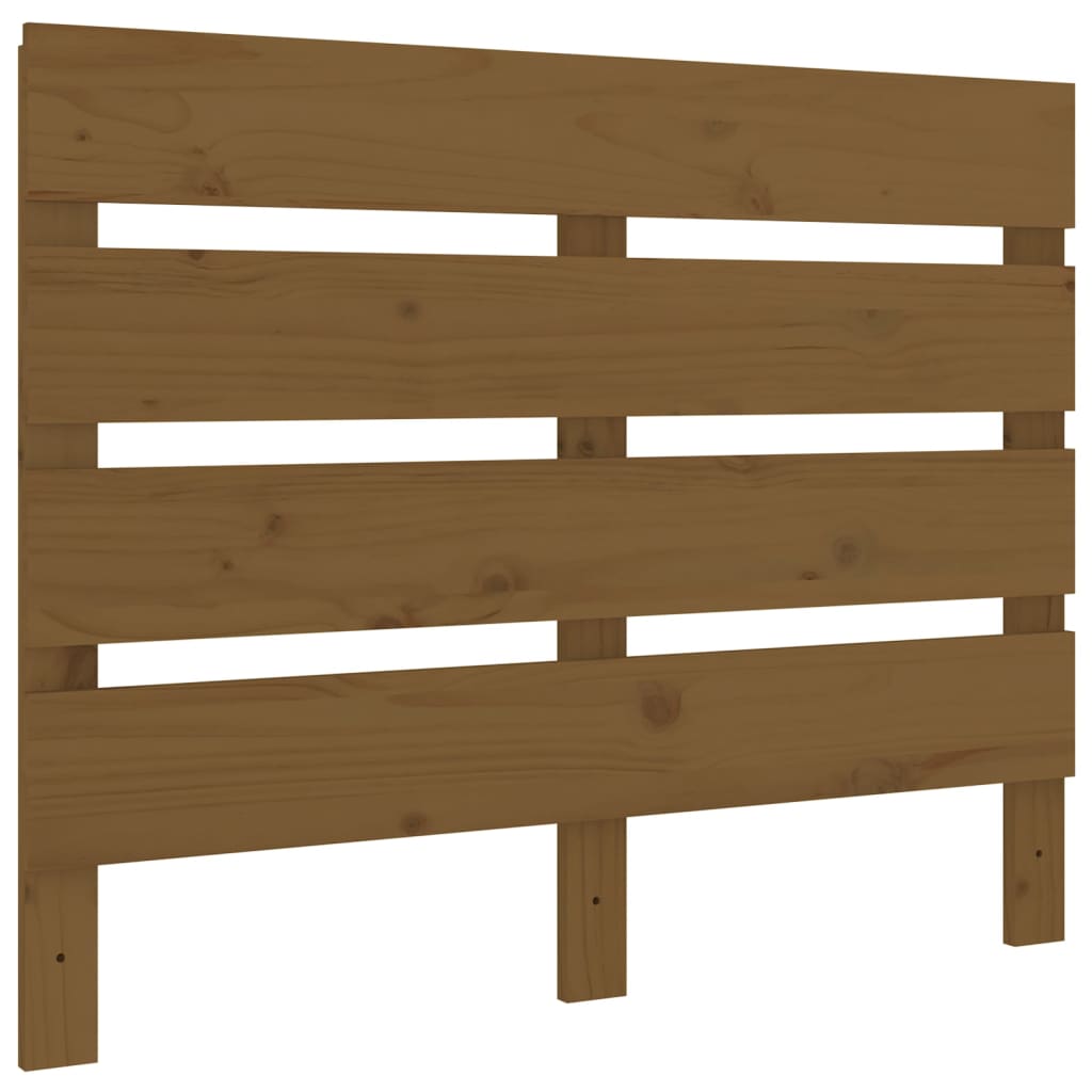Uzglavlje smeđa boja meda 75 x 3 x 80 cm od masivne borovine
