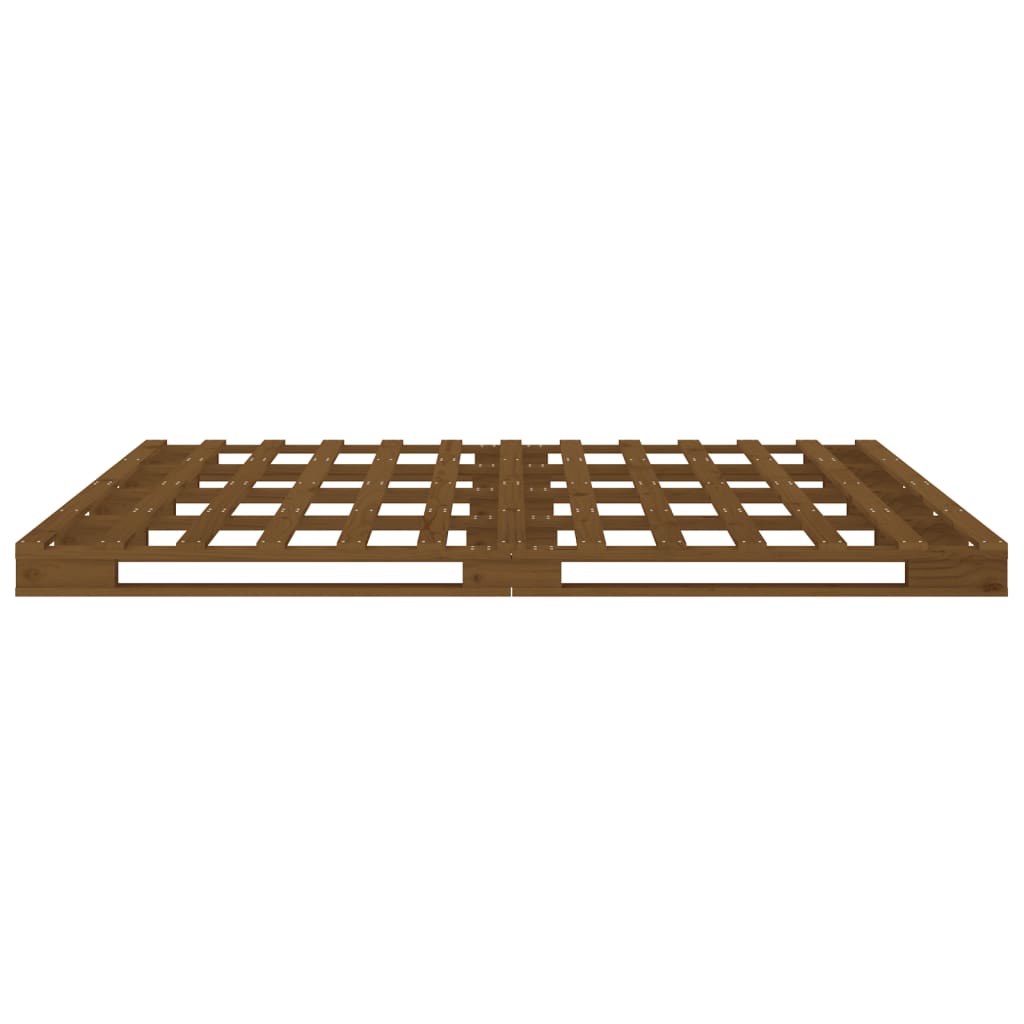 Krevet od paleta boja meda 120 x 200 cm od masivne borovine