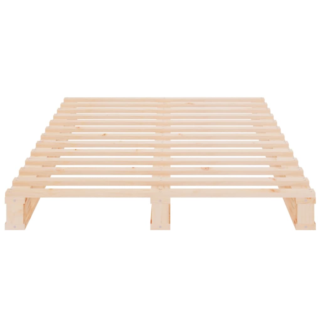 Krevet od paleta 90 x 190 cm od masivne borovine mali