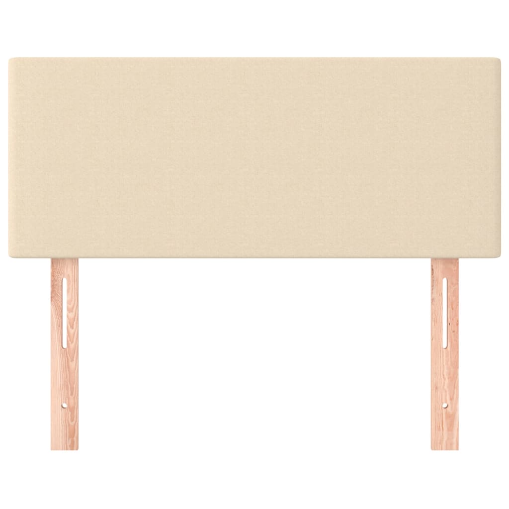 Uzglavlje krem 80 x 5 x 78/88 cm od tkanine