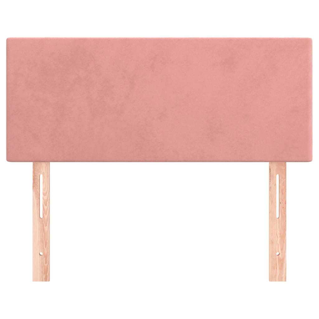 Uzglavlje ružičasto 90x5x78/88 cm baršunasto