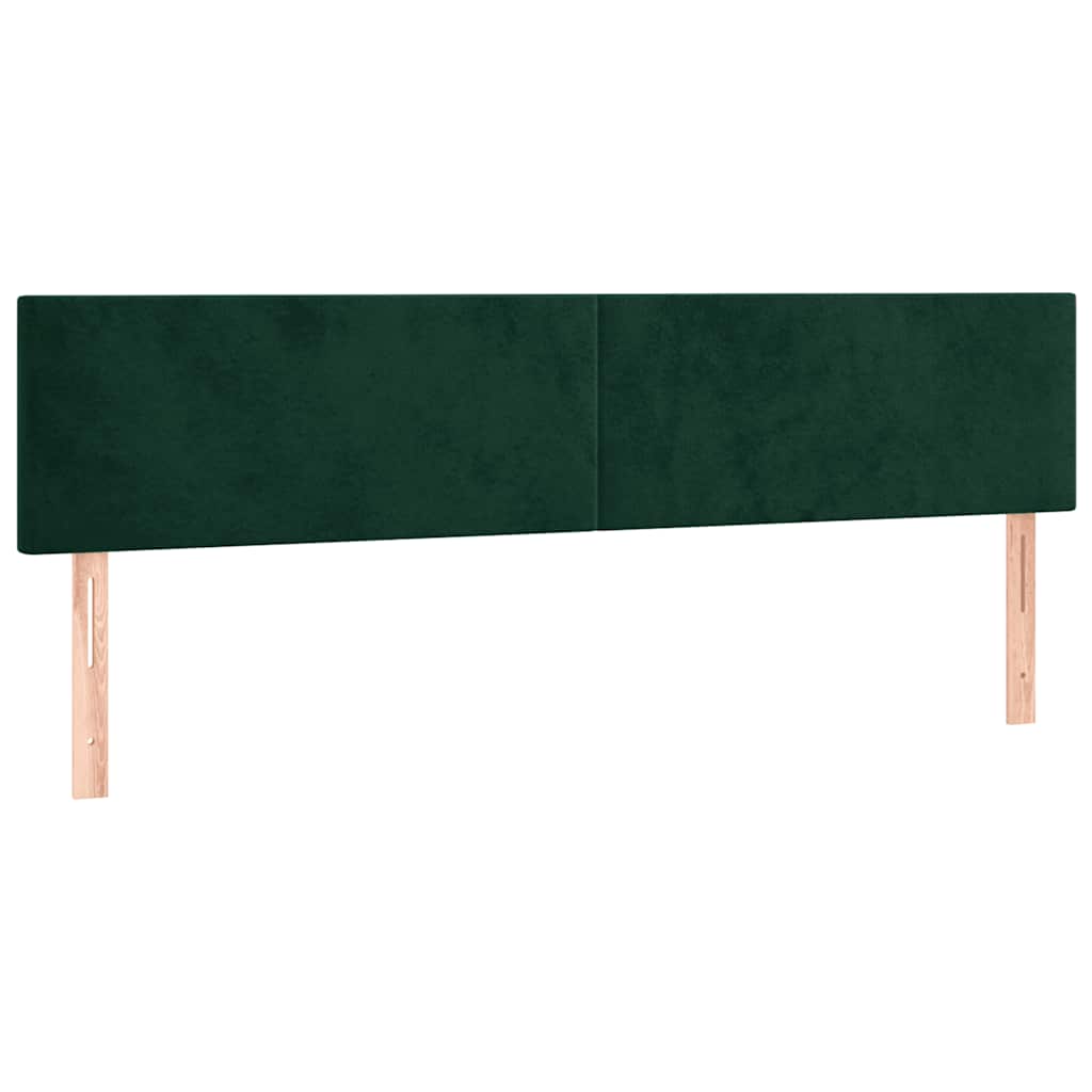 Uzglavlja tamnozelena 160x5x78/88 cm baršunasta