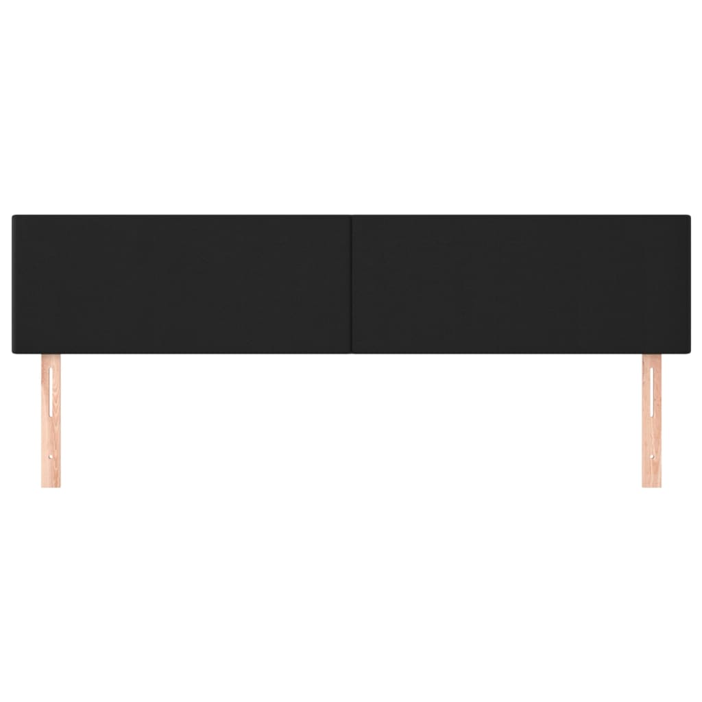 Uzglavlja crna 180x5x78/88 cm od umjetne kože