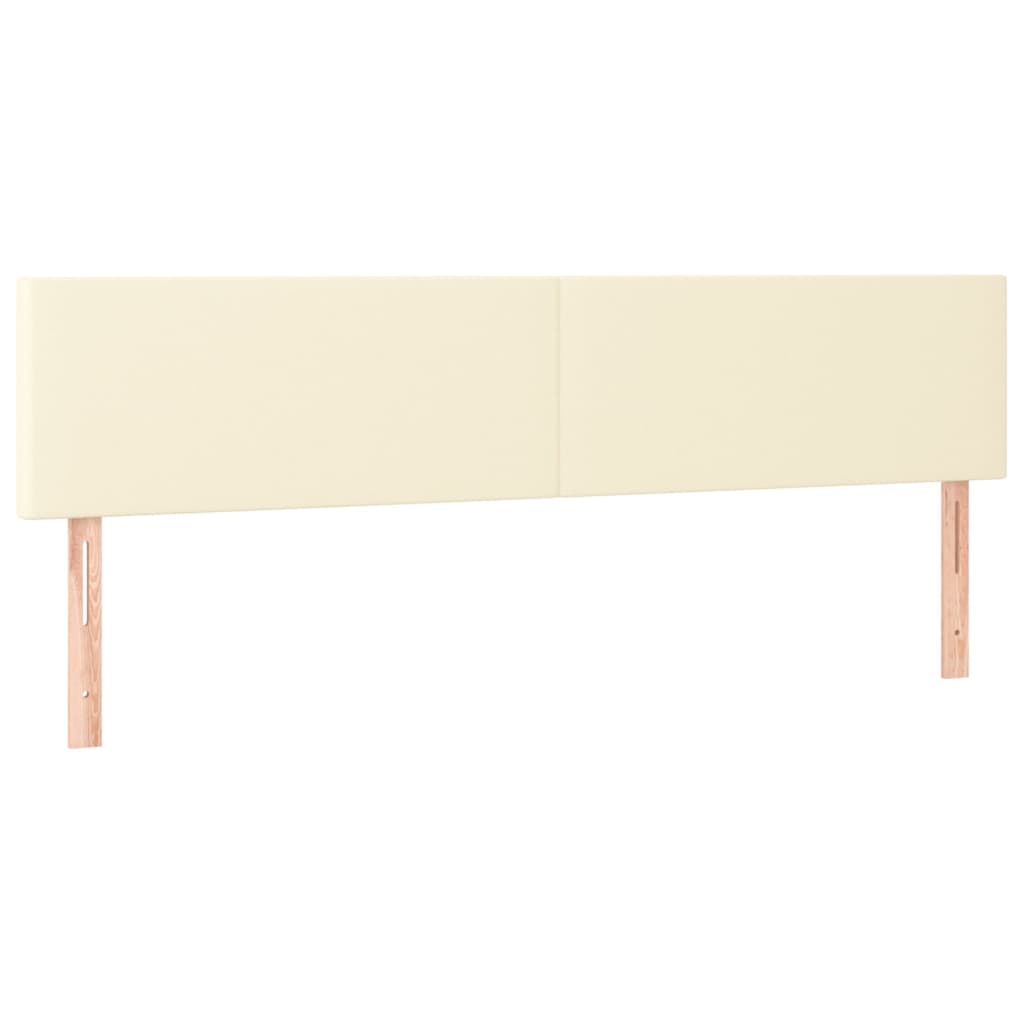 Uzglavlja krem 180x5x78/88 cm od umjetne kože