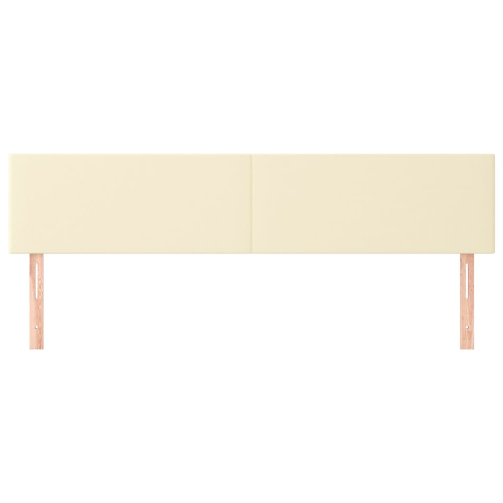 Uzglavlja krem 180x5x78/88 cm od umjetne kože