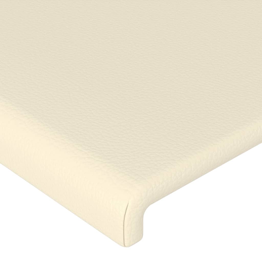 Uzglavlja krem 180x5x78/88 cm od umjetne kože