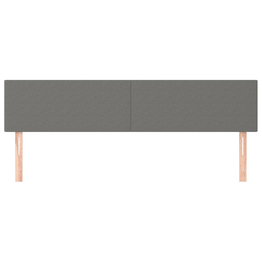 Uzglavlja tamnosiva 200x5x78/88 cm od tkanine