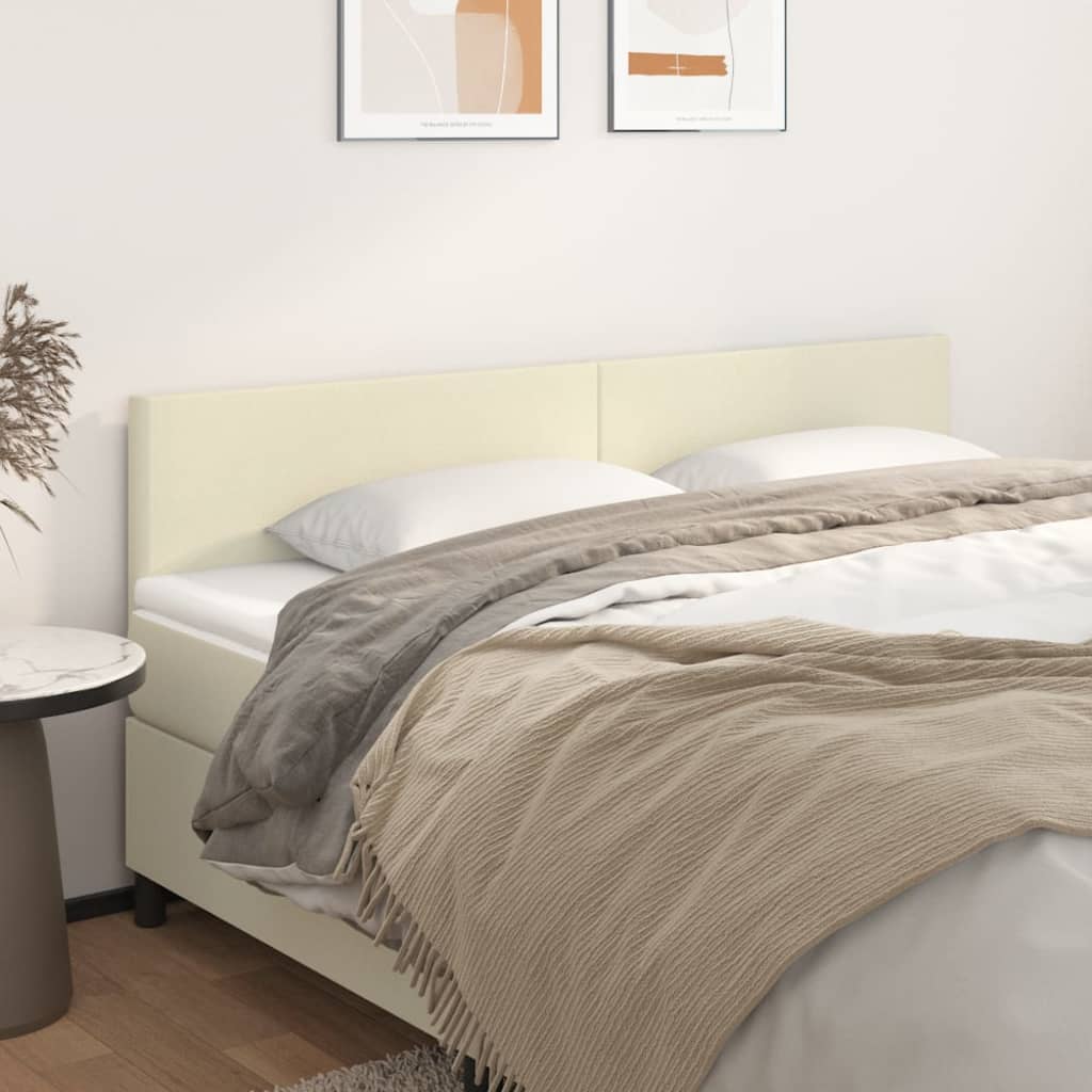 Uzglavlja krem 200x5x78/88 cm od umjetne kože