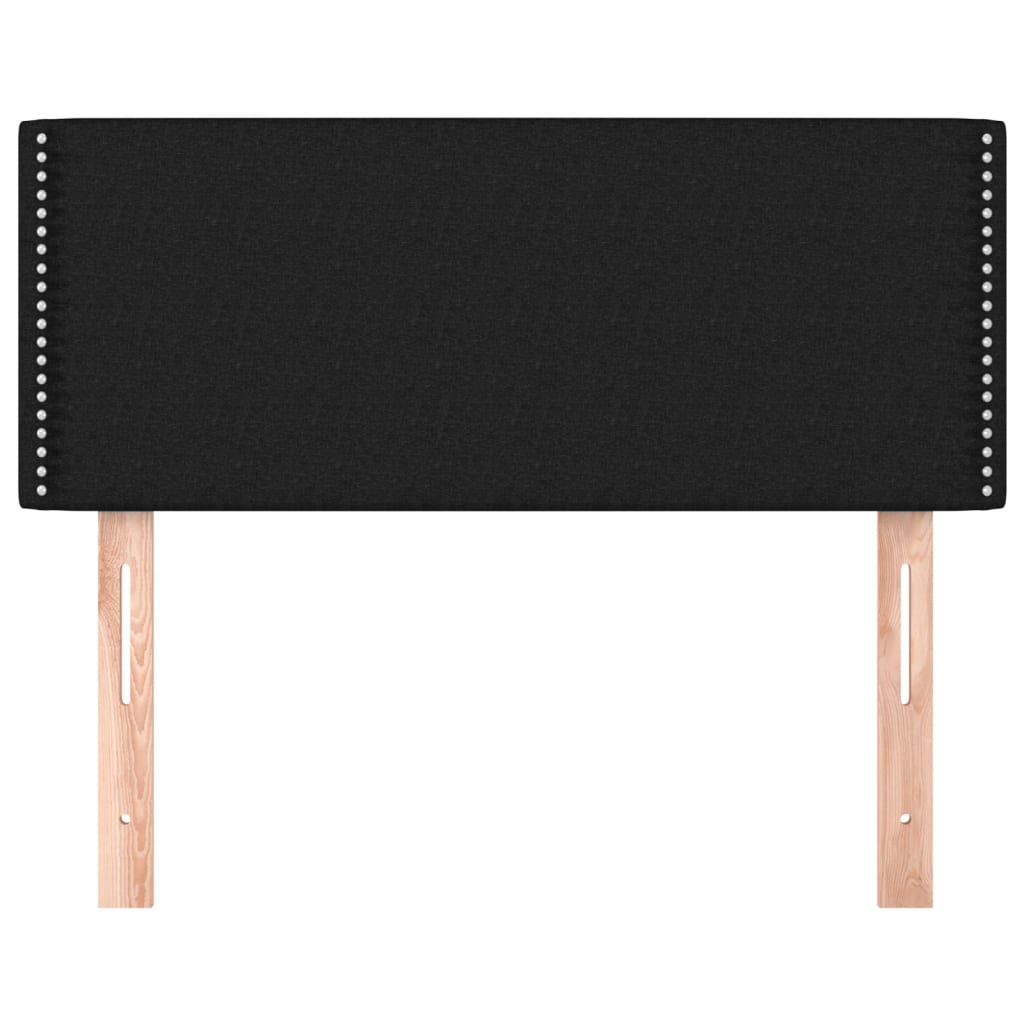 Uzglavlje crno 80 x 5 x 78/88 cm od tkanine