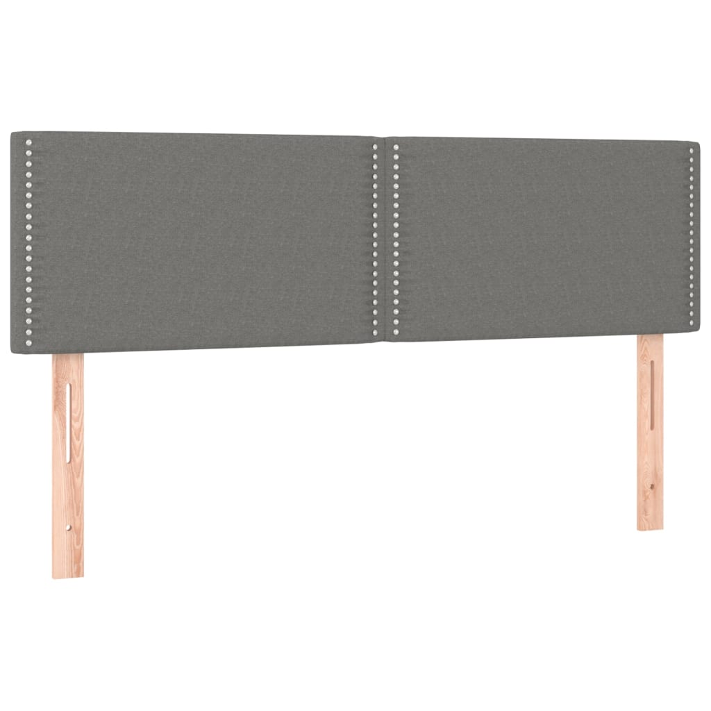 Uzglavlja tamnosiva 144x5x78/88 cm od tkanine