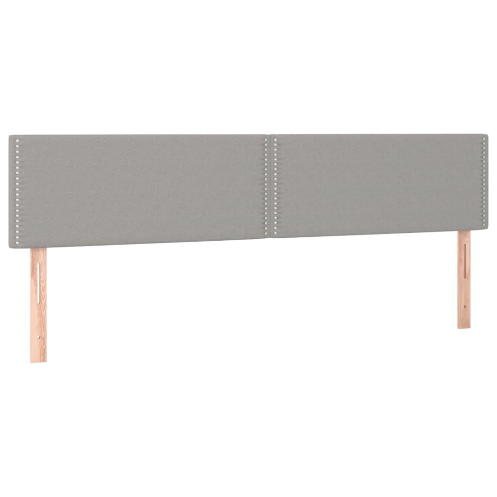 Uzglavlja svjetlosiva 200x5x78/88 cm od tkanine