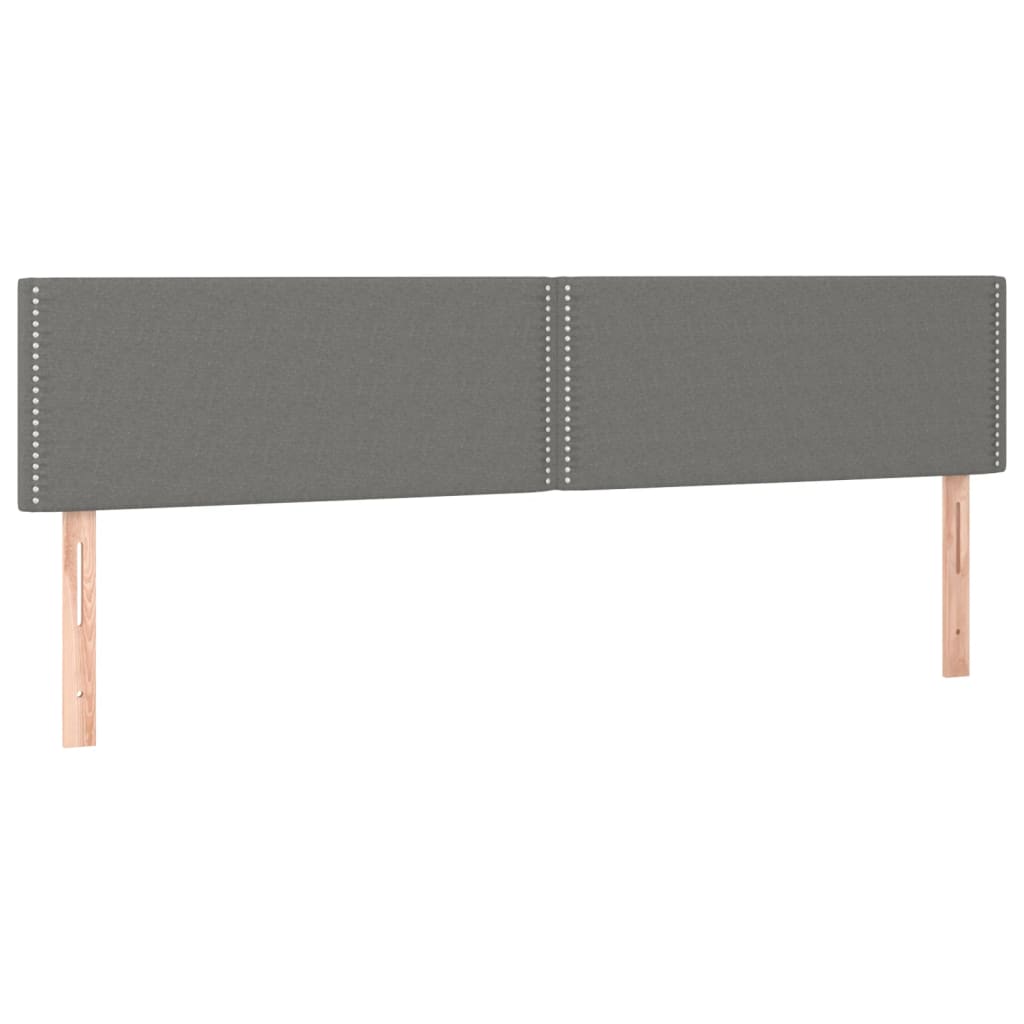 Uzglavlja tamnosiva 200x5x78/88 cm od tkanine