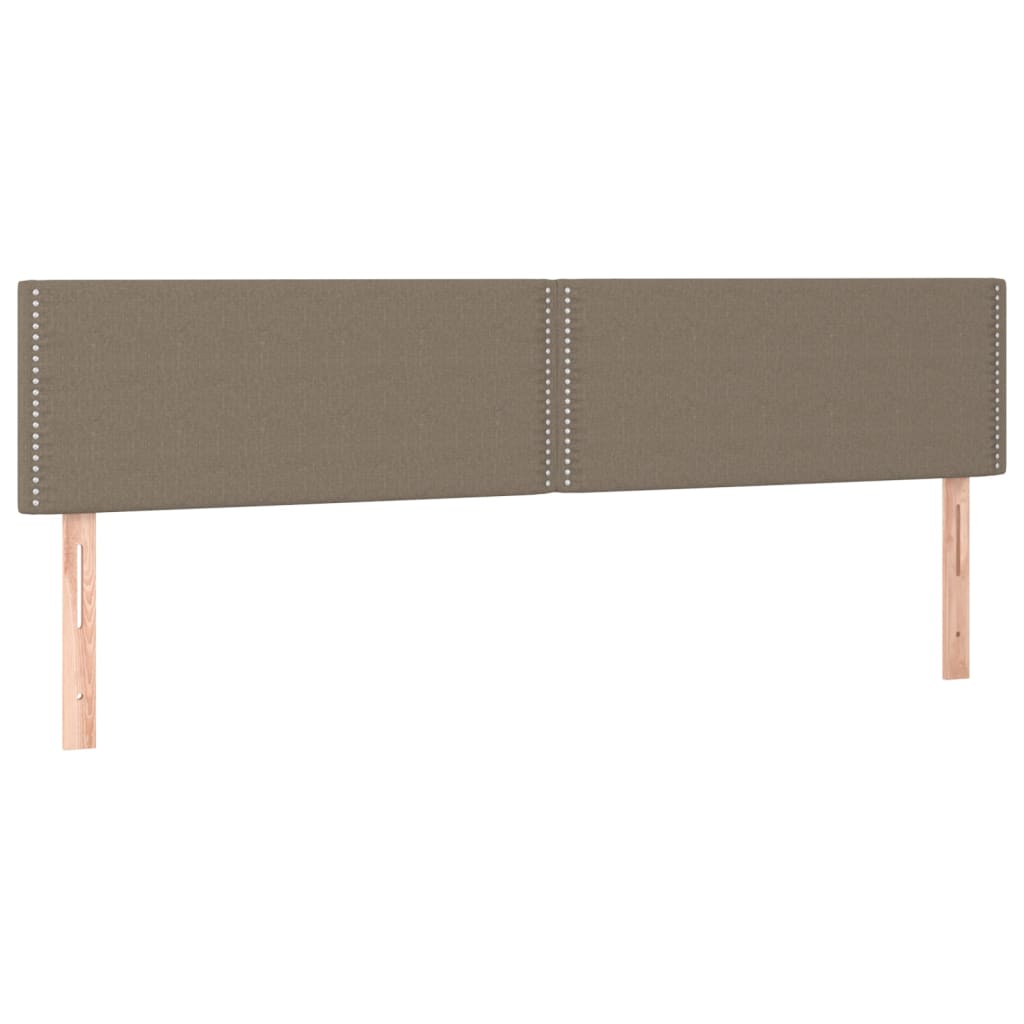 Uzglavlja smeđesiva 200x5x78/88 cm od tkanine