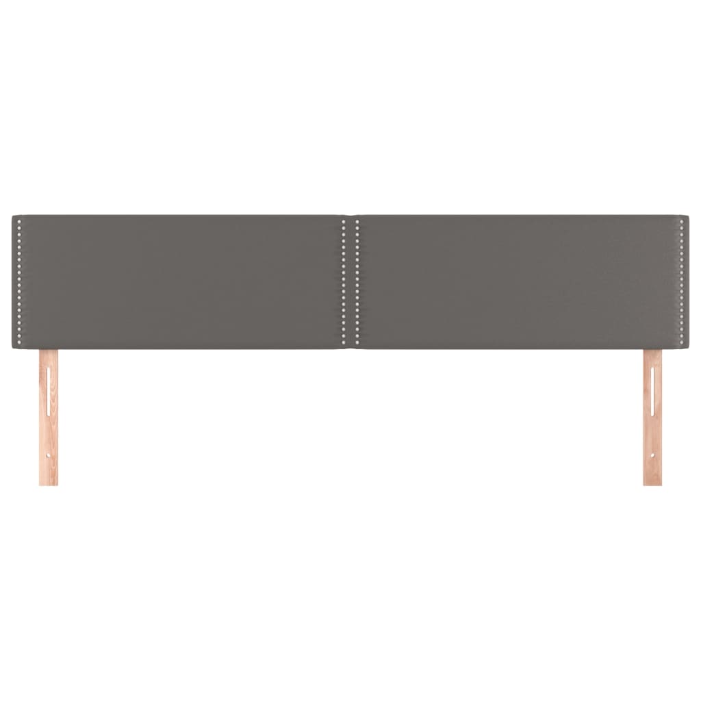 Uzglavlja siva 200x5x78/88 cm od umjetne kože