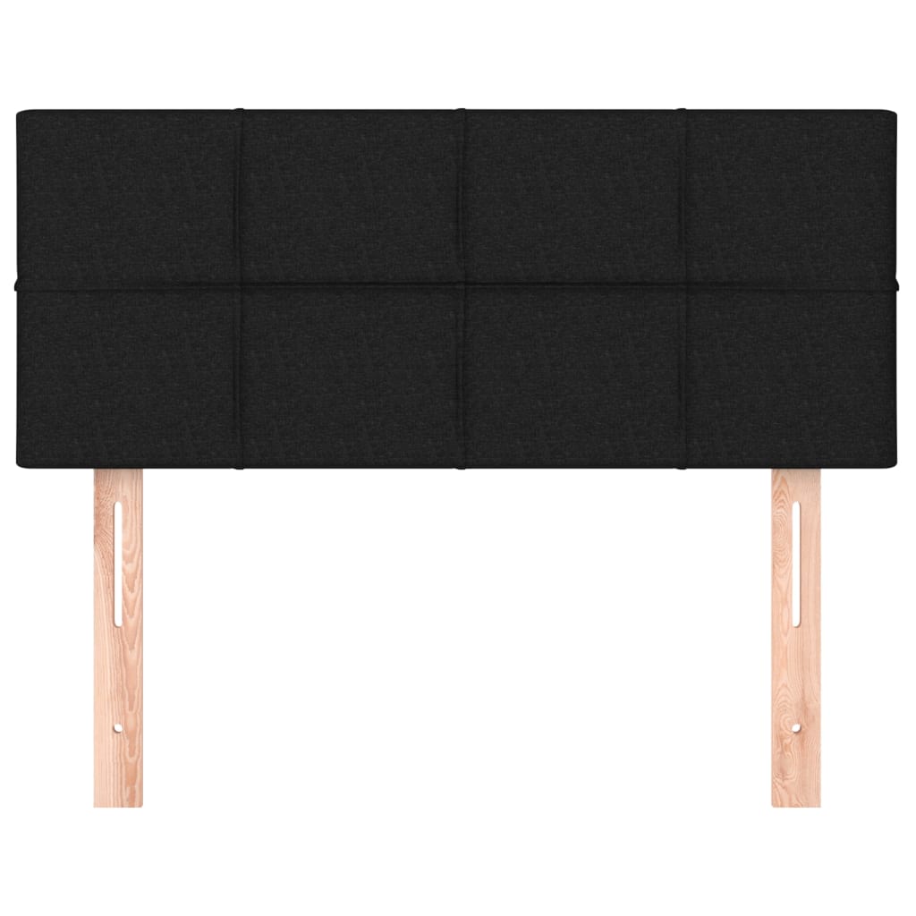Uzglavlje crno 80 x 5 x 78/88 cm od tkanine