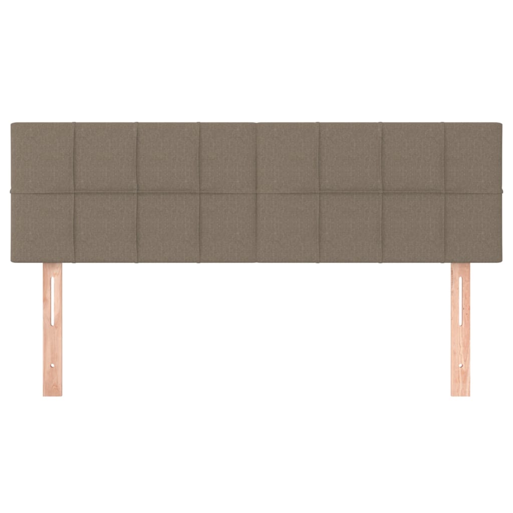 Uzglavlja smeđesiva 144x5x78/88 cm od tkanine