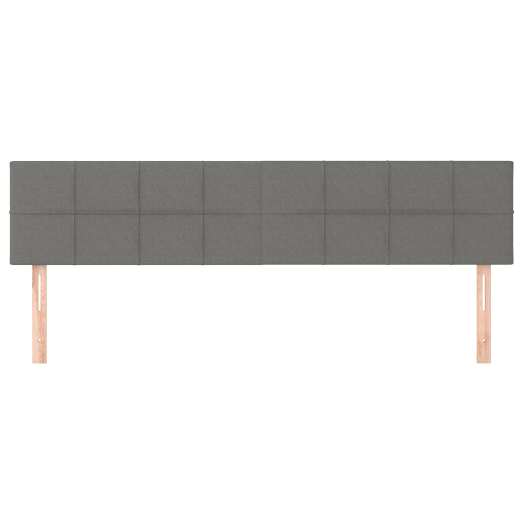 Uzglavlja tamnosiva 160x5x78/88 cm od tkanine