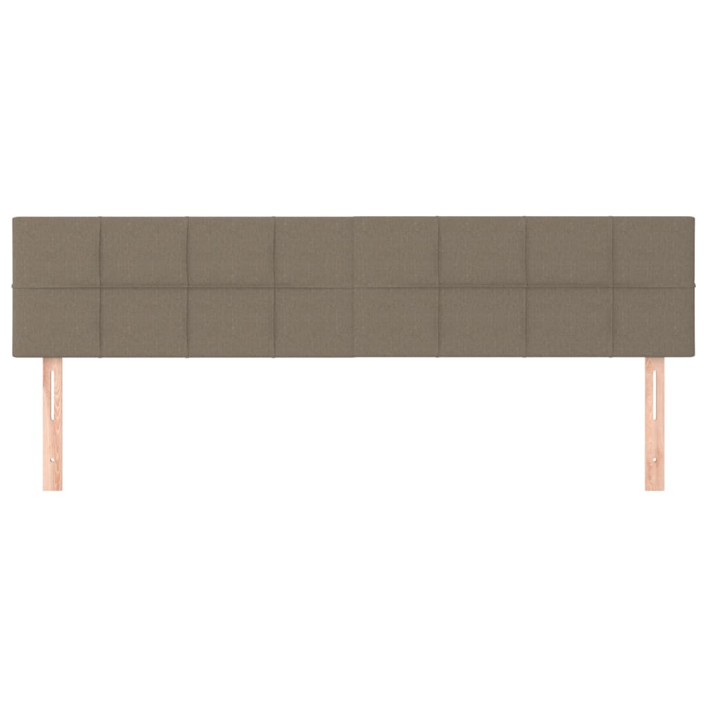 Uzglavlja smeđesiva 180x5x78/88 cm od tkanine