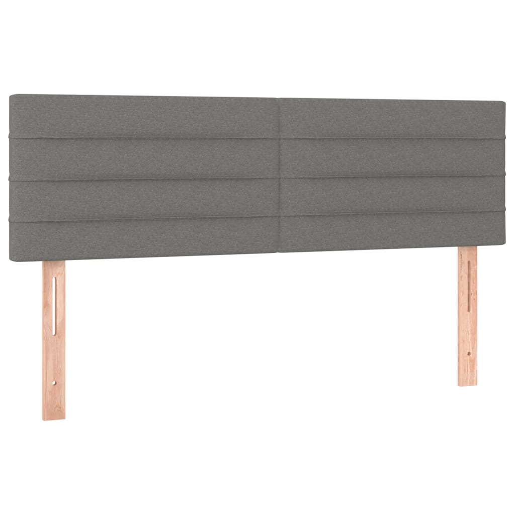 Uzglavlja tamnosiva 144x5x78/88 cm od tkanine