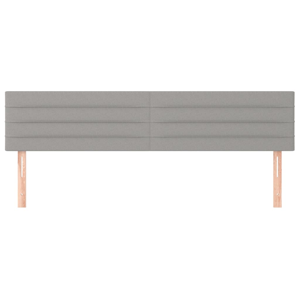 Uzglavlja svjetlosiva 160x5x78/88 cm od tkanine