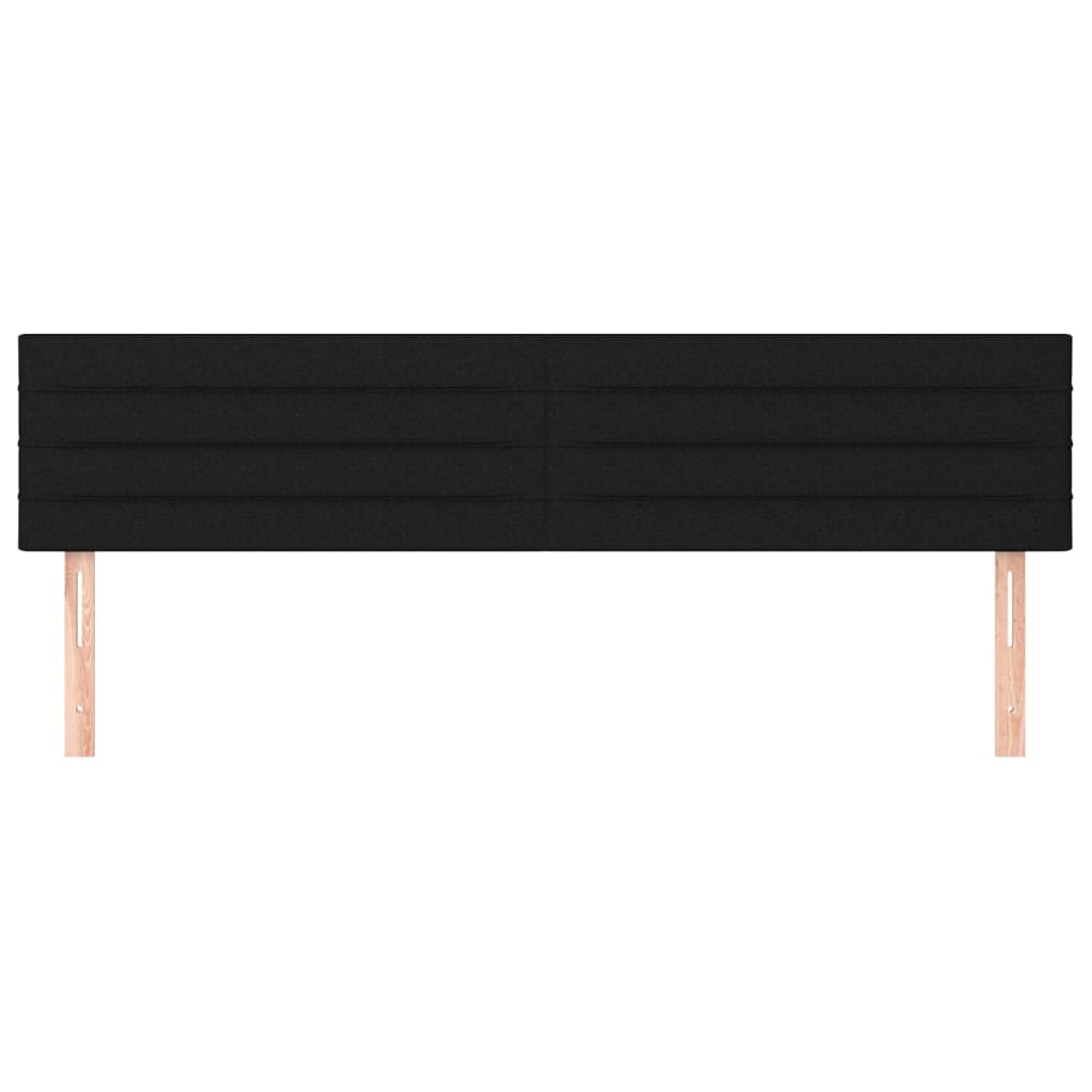 Uzglavlja crna 160x5x78/88 cm od tkanine