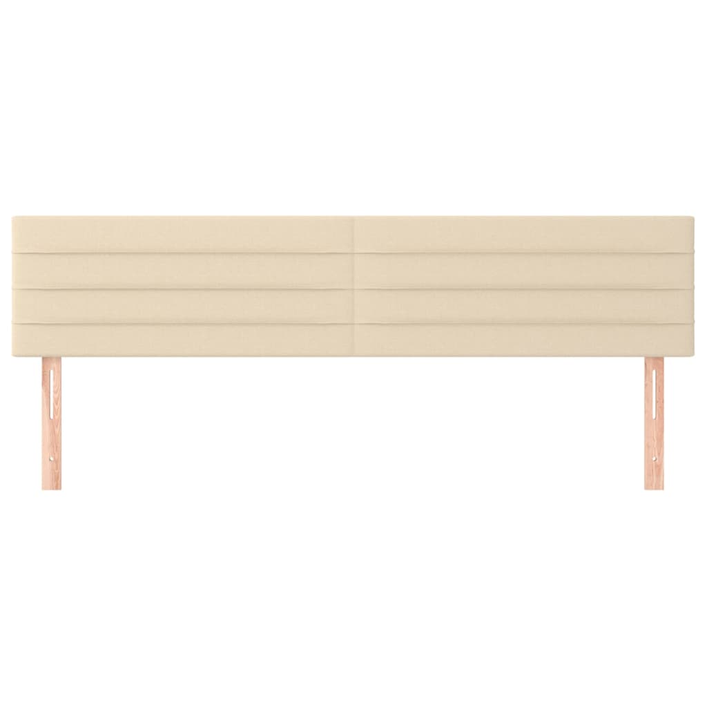 Uzglavlja krem 200x5x78/88 cm od tkanine