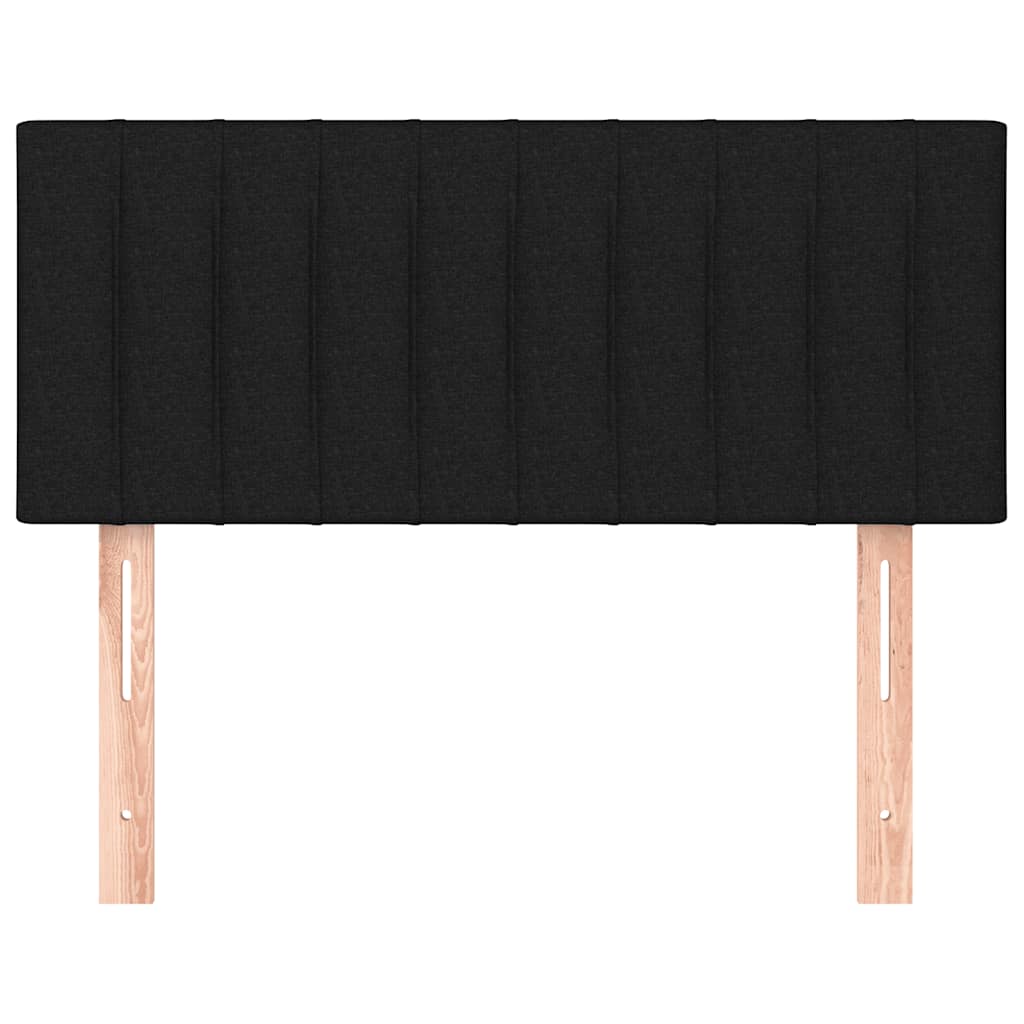 Uzglavlje crni 100x5x78/88 cm od tkanine