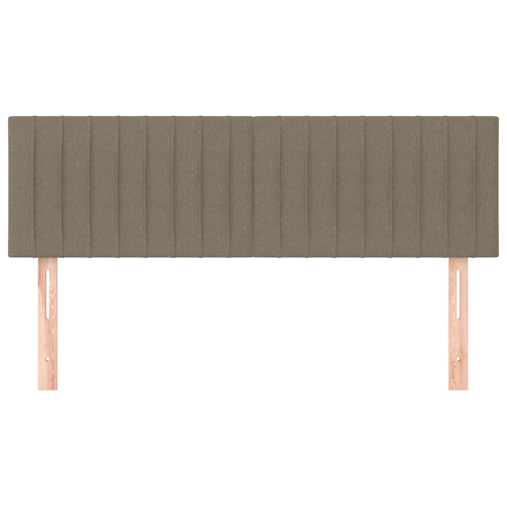Uzglavlja smeđesiva 144x5x78/88 cm od tkanine