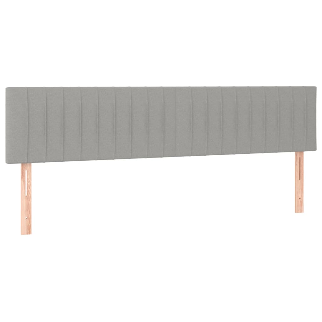 Uzglavlja svjetlosiva 180x5x78/88 cm od tkanine