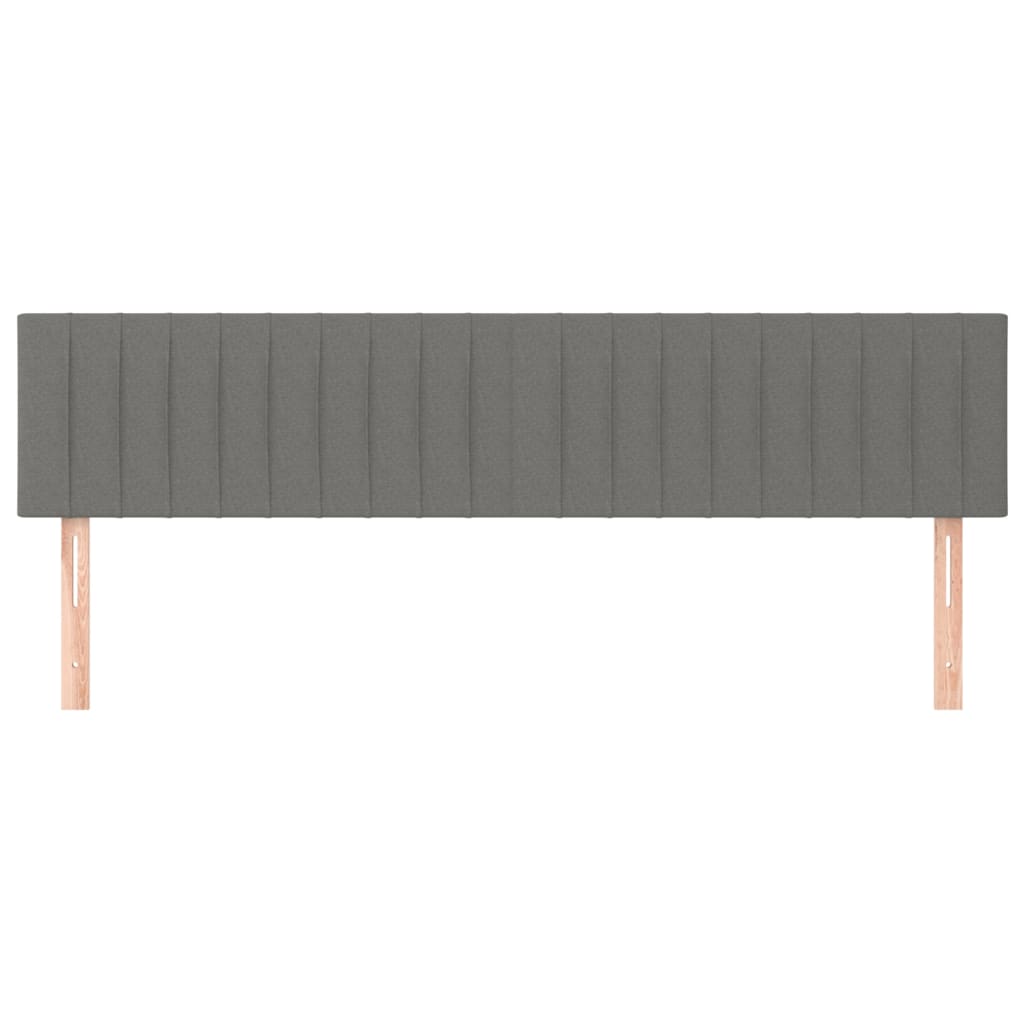 Uzglavlja tamnosiva 200x5x78/88 cm od tkanine