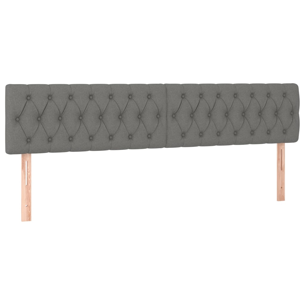 Uzglavlja tamnosiva 180x7x78/88 cm od tkanine
