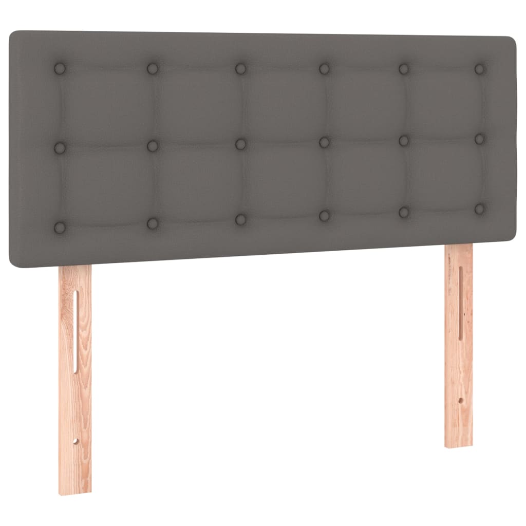Uzglavlje sivo 90x5x78/88 cm od umjetne kože