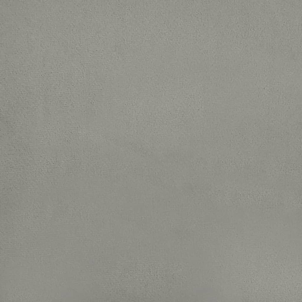 Uzglavlje svjetlosivo 100x5x78/88 cm baršunasto