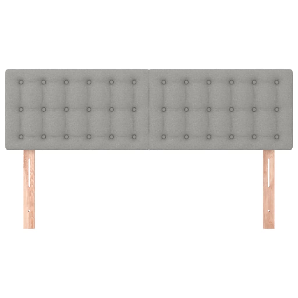 Uzglavlja svjetlosiva 144x5x78/88 cm od tkanine