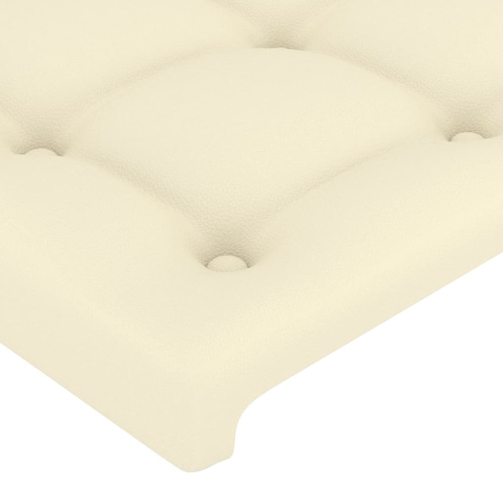 Uzglavlja krem 144x5x78/88 cm od umjetne kože