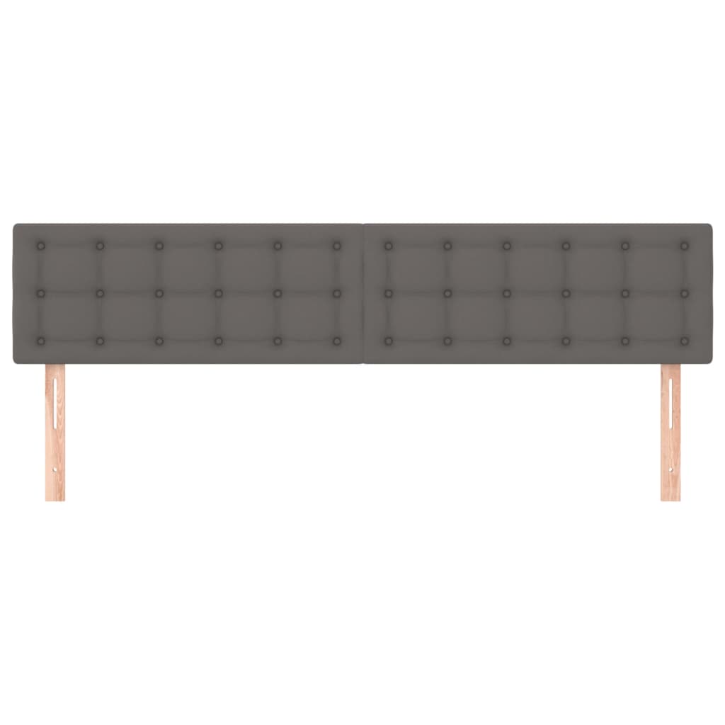Uzglavlja siva 180x5x78/88 cm od umjetne kože
