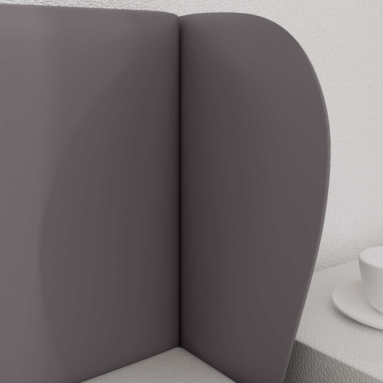 Uši uzglavlja Siva nijansa 40 x 23 x 6 cm PVC