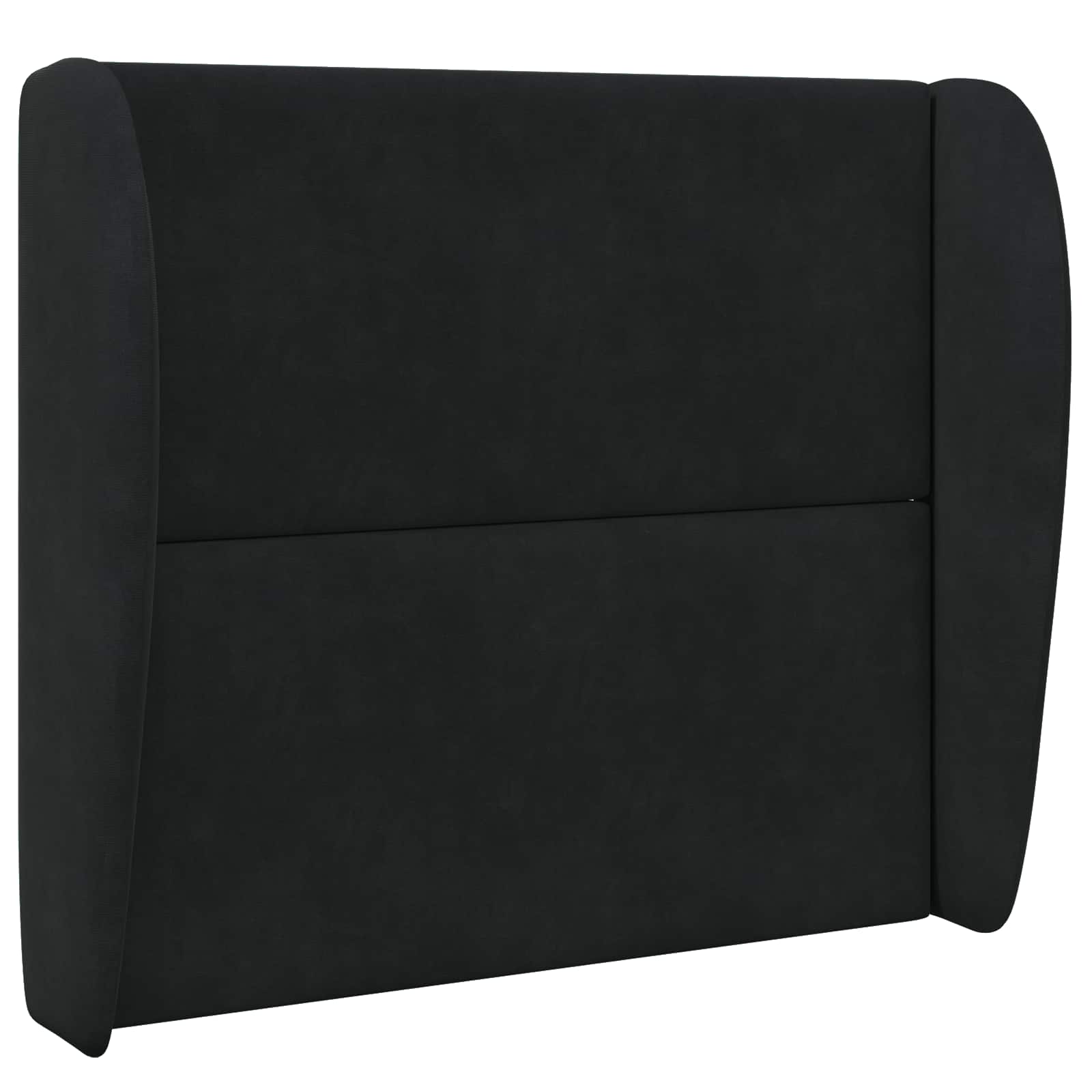Uši uzglavlja Crna 80 x 23 x 6 cm Baršun