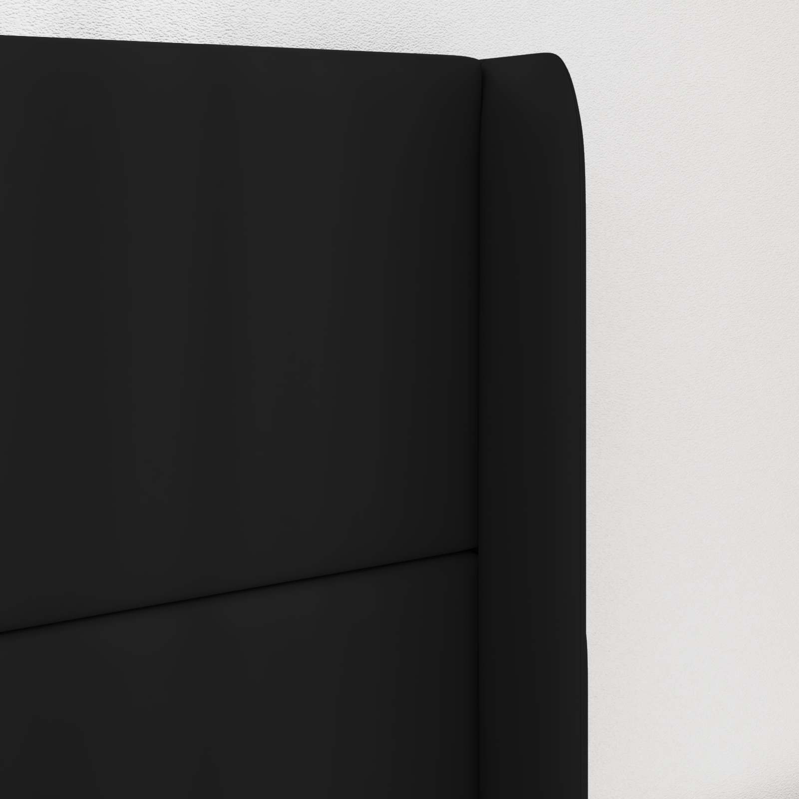 Uši uzglavlja Crna 80 x 16 x 4 cm PVC