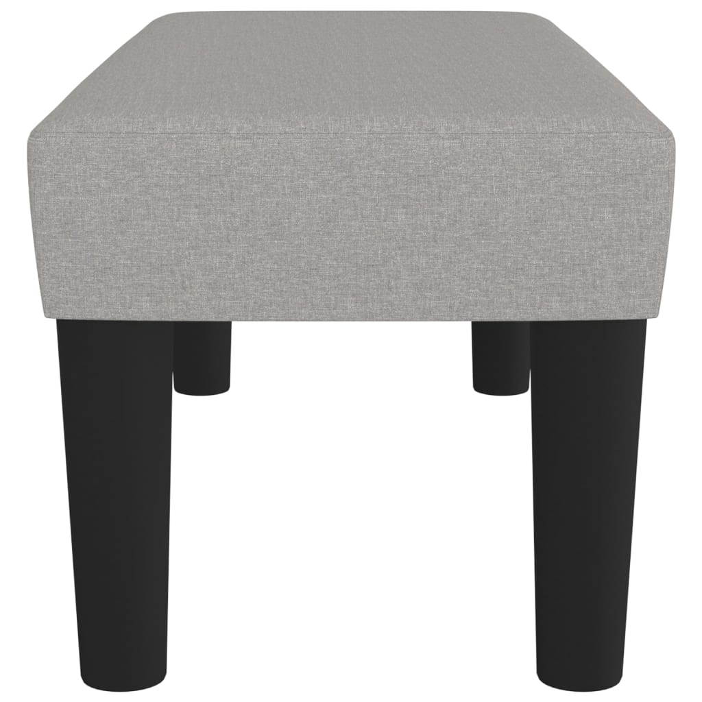 Klupa svjetlosiva 70 x 30 x 30 cm od tkanine