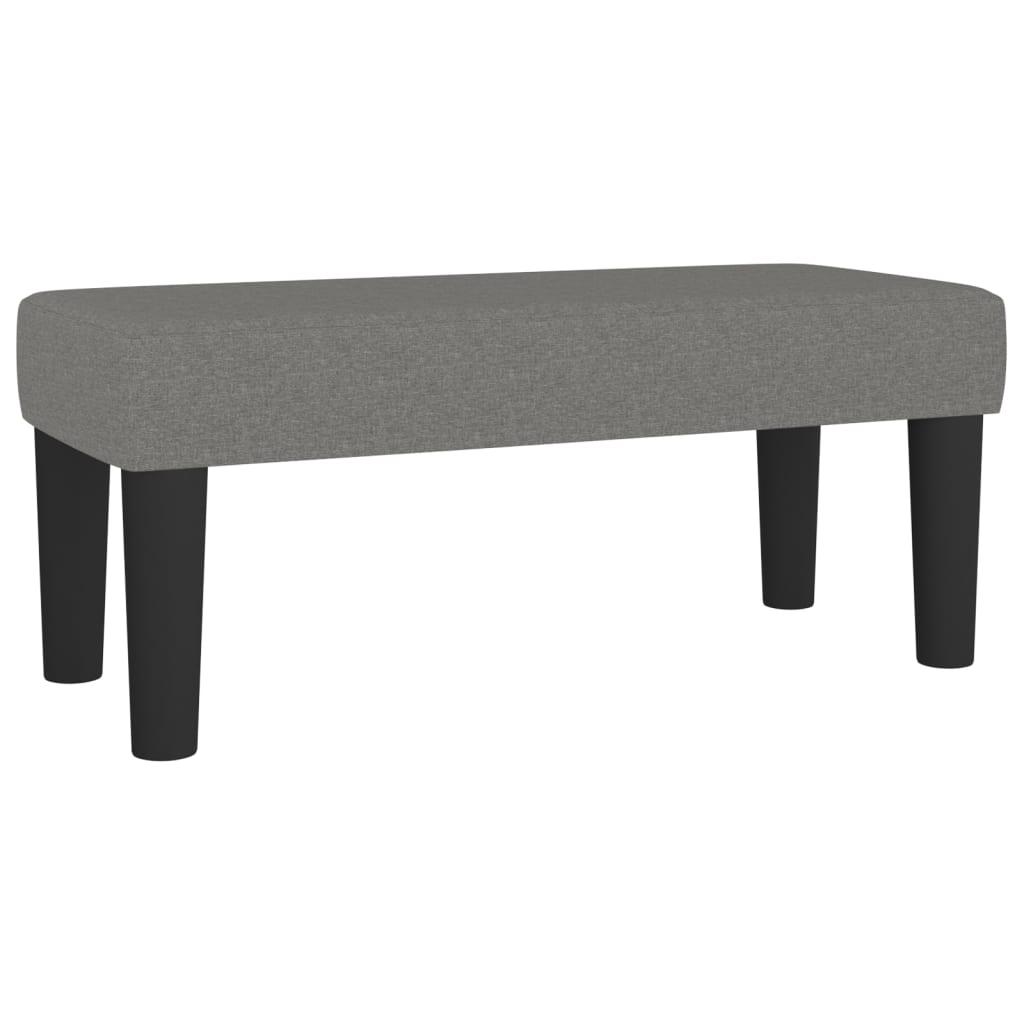 Klupa tamnosiva 70 x 30 x 30 cm od tkanine