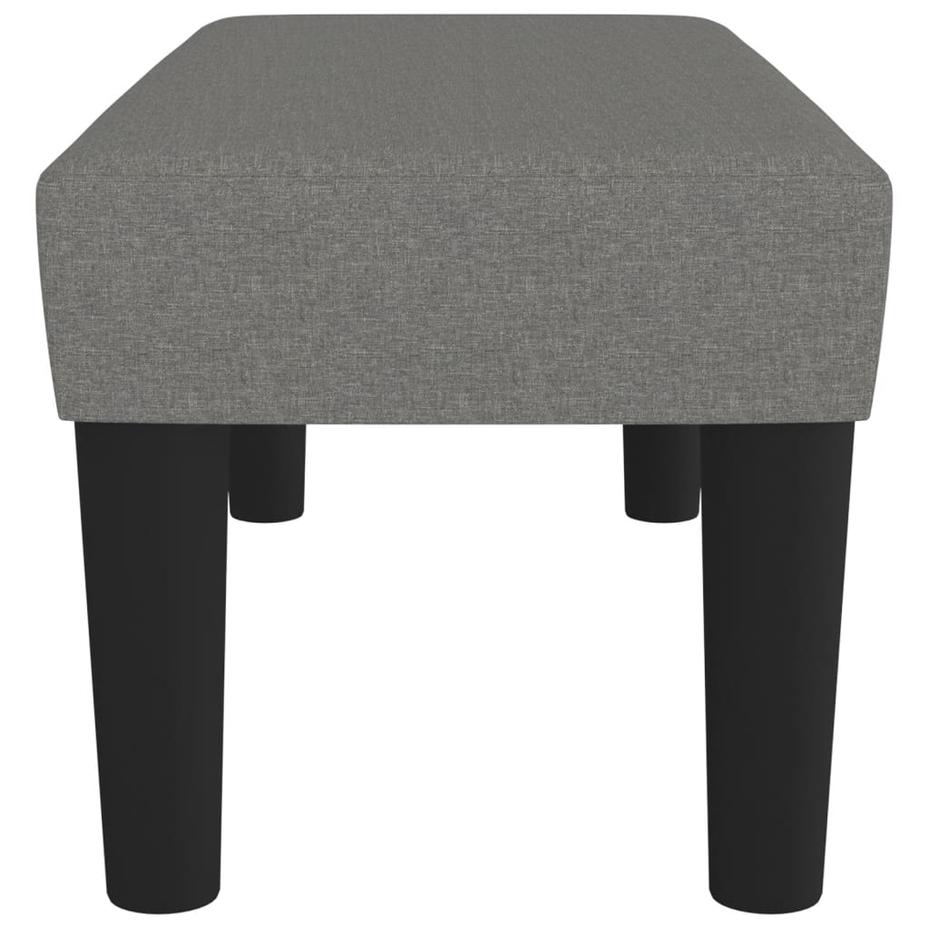 Klupa tamnosiva 70 x 30 x 30 cm od tkanine