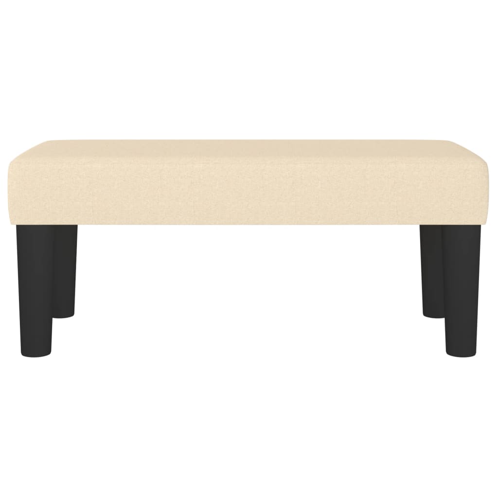 Klupa krem 70 x 30 x 30 cm od tkanine